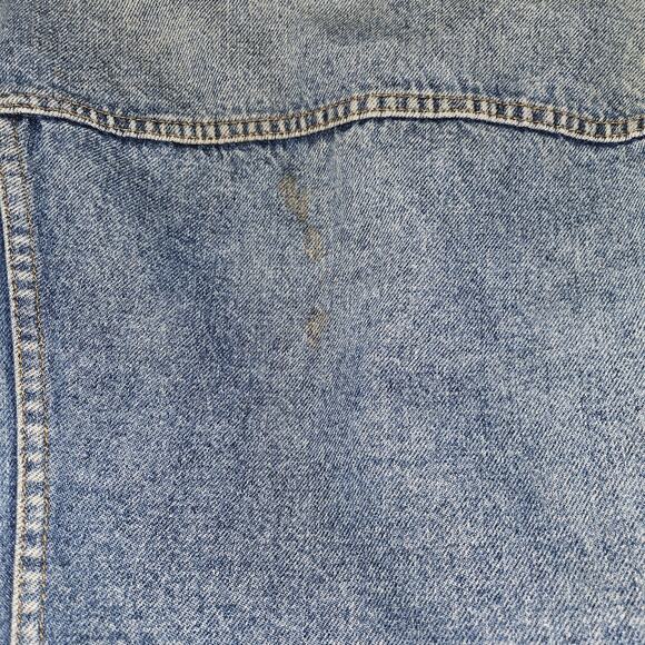 Levi's Vtg Jean Jacket Sherpa Lined Made In USA 40R Denim Jacket - Picture 8 of 11